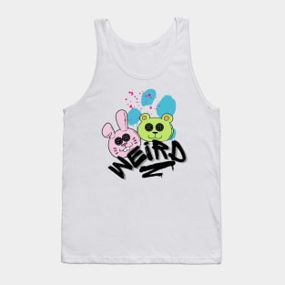 evil teddy bears. buttons. strange. colorful Tank Top